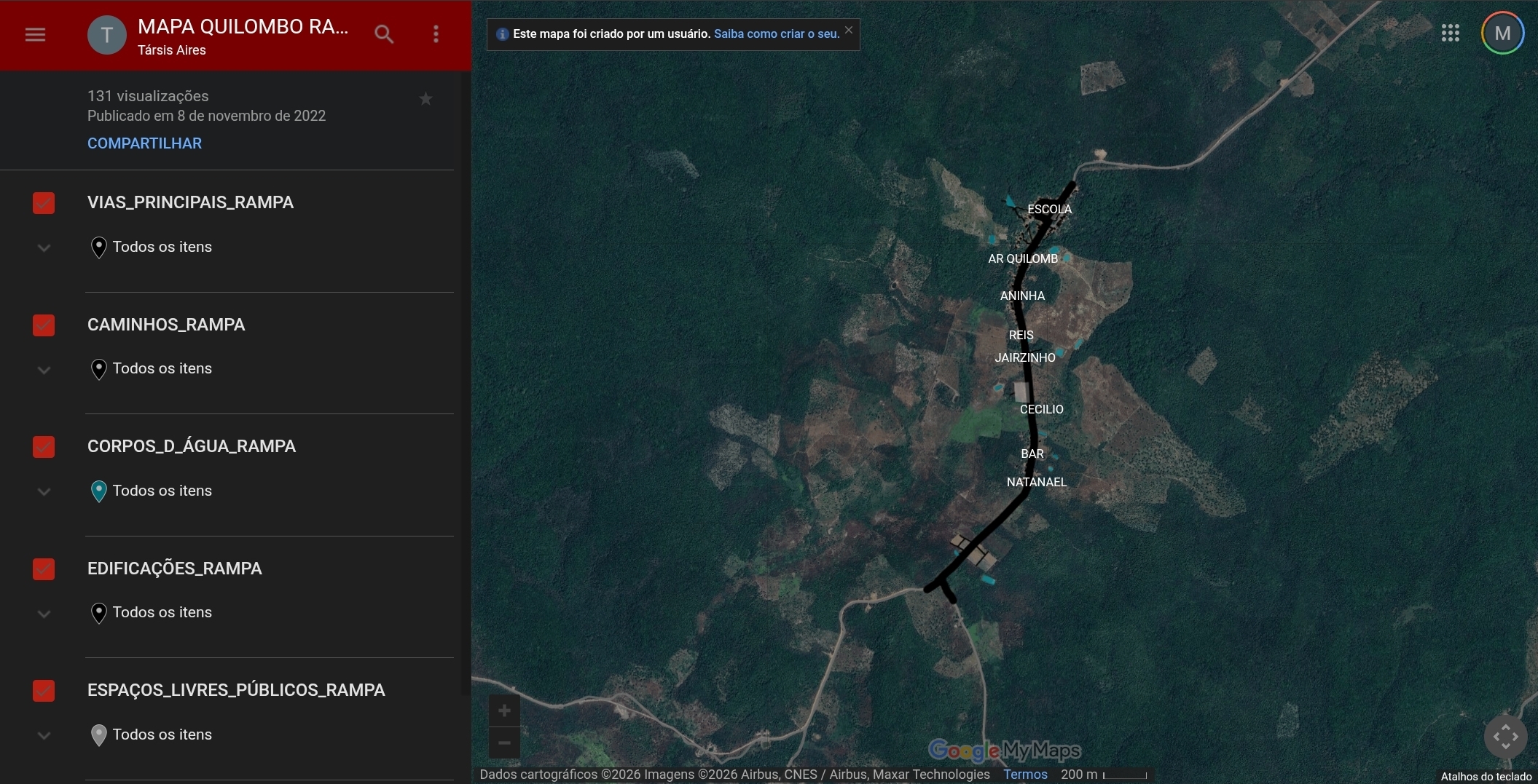 Cartografia do Quilombo Rampa - imagem 1